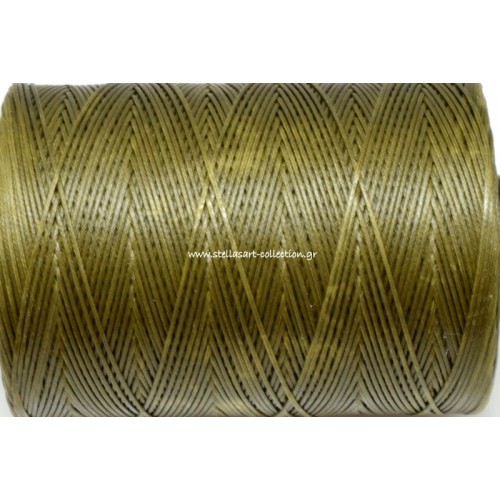 Κερωμένο κορδόνι σε λαδί χρώμα 1mm     Τιμή ανα μέτρο