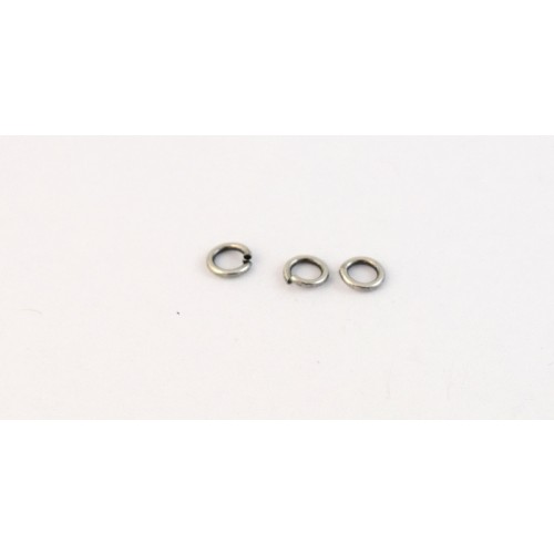 Μεταλλικό Ορειχάλκινο (Μπρούτζινο) ψιλό Κρικάκι Συνδετικό 4.5mm/0.8mm σε επάργυρο αντικέ Τιμή ανα συσκευασία 10τεμαχιων