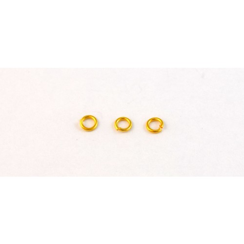 Μεταλλικό Ορειχάλκινο (Μπρούτζινο) ψιλό Κρικάκι Συνδετικό 4.5mm/0.8mm σε επίχρυσο Τιμή ανα συσκευασία 10 τεμαχίων 