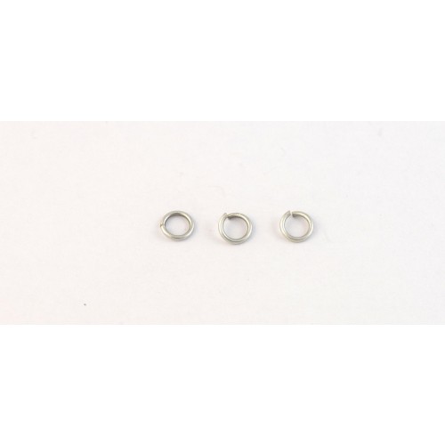 Μεταλλικό Ορειχάλκινο (Μπρούτζινο) ψιλό Κρικάκι Συνδετικό 5.5mm/0.8mm σε επάργυρο  Τιμή ανα συσκευασία 10τεμαχιων