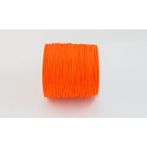 Κορδόνι σε πορτοκαλί χρώμα 1mm κατάλληλο για πλεξιματα-μακραμέ Τιμή ανα μέτρο