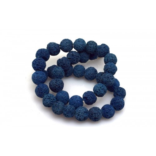 Φυσικές πέτρες Λάβα ακατέργαστες 10mm σε  ΜΠΛΕ χρώμα     Η τιμή είναι ανα τεμάχιο(ενα κομμάτι)