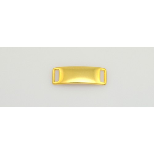 Παραλληλόγραμμο μοτιφ-ταυτοτητα 41 x 14 mm σκέτο σε χρυσό γυαλιστερο  καταλληλο για πλακε κορδόνι 10X2mm     τιμή ανα τεμάχιο
