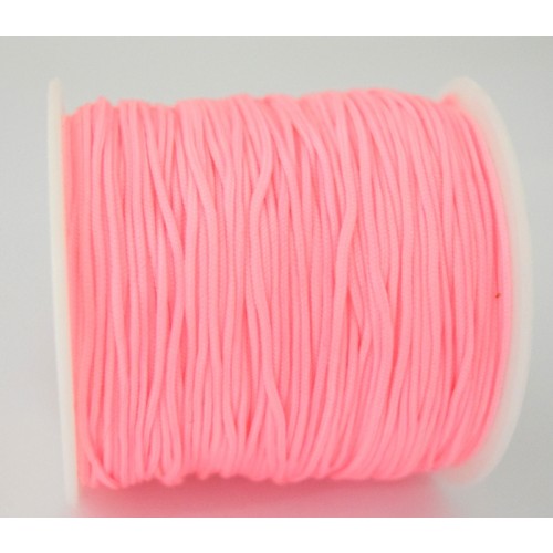 Κορδόνι σε ροζ  χρώμα 1mm κατάλληλο για πλεξιματα-μακραμέ Τιμή ανα μέτρο