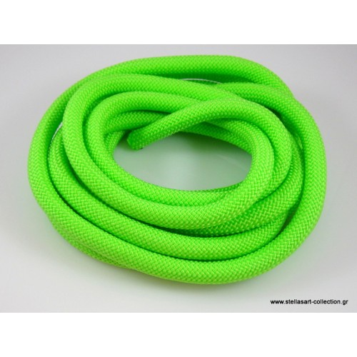 Xοντρό "ορειβατικο" κορδόνι στρογγυλο  10mm  σε λαχανί χρωμα     -Η τιμή είναι ανα μέτρο