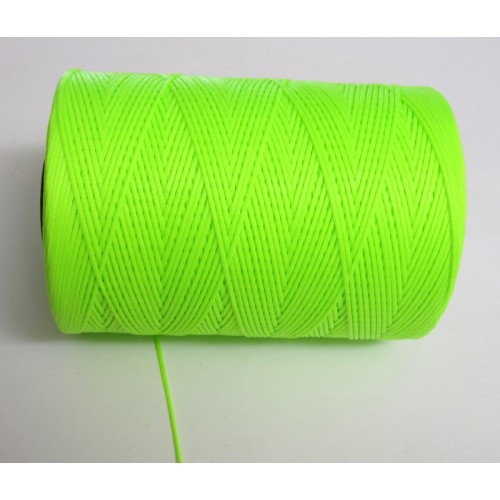 Κερωμένο κορδόνι σε λαχανί φλουο χρώμα 1mm     Τιμή ανα μέτρο