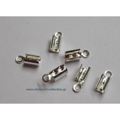 Μεταλλικό ασημί σφιχτηράκι 2,6mm     τιμή ανα τεμάχιο