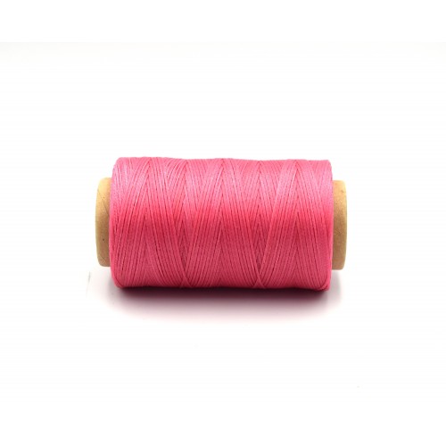 Κορδόνι ελαφρώς κερωμένο 0,8mm σε ροζ χρώμα  τιμή ανα καρούλι 