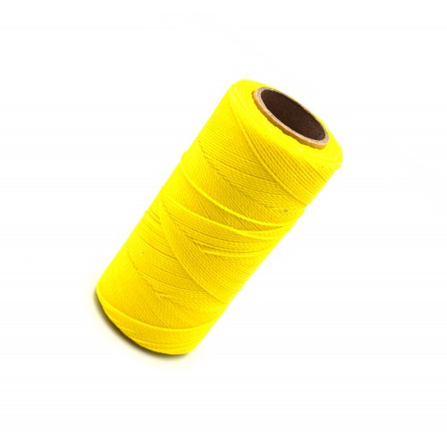 Κερωμένο κορδόνι Linhasita 1mm με ελαφρύ κέρωμα σε κίτρινο, ιδανικό για να φτιάξεις χειροποίητα κοσμήματα μακραμέ-ανά καρούλι(180m)