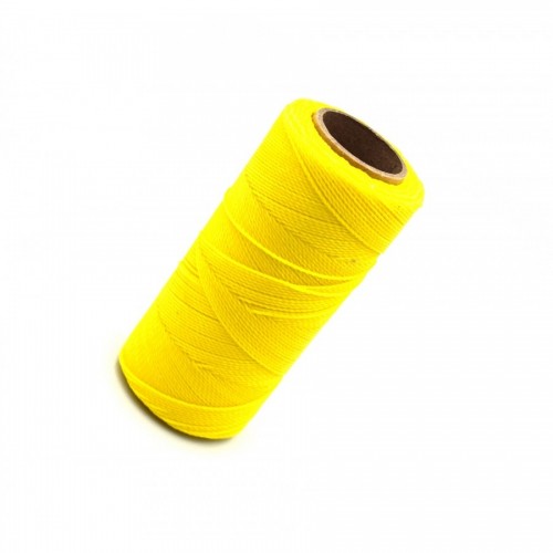 Κερωμένο κορδόνι Linhasita 1mm με ελαφρύ κέρωμα σε κίτρινο χρώμα-ανά μέτρο /ιδανικό για την κατασκευή χειροποίητων κοσμημάτων μακραμέ