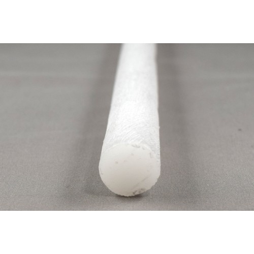 Χειροποίητη λαμπάδα ξυστή στρογγυλή φ1,7cm και ύψος 29cm με απαλό άρωμα σε άσπρο χρώμα  τιμή ανα τεμάχιο