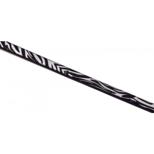 Πλακέ φυσικό δέρμα στενό 5x2mm σε animal print ζέβρα, κατάλληλο για να διακοσμήσεις ότι θέλεις-τιμή ανά μισό μέτρο(50cm)