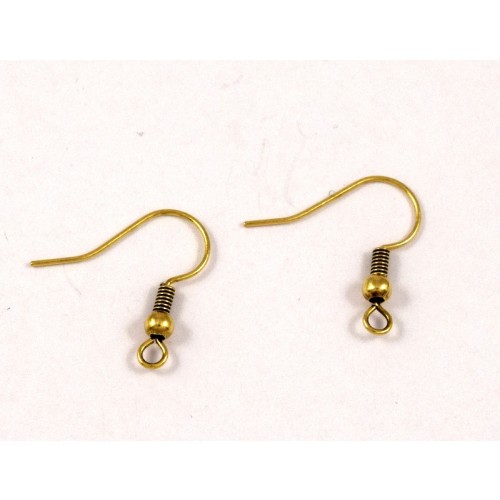 Γάντζος σκουλαρικιών ΜΕ ΜΠΊΛΙΑ μπρονζέ. Τιμή είναι ανα ζευγάρι