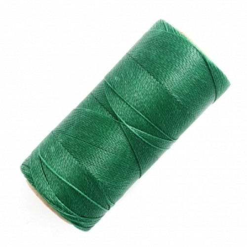 Κερωμένο κορδόνι Linhasita 0.5mm με ελαφρύ κέρωμα σε σκούρο πράσινο χρώμα   Τιμή ανα καρούλι 335m(μετρα)