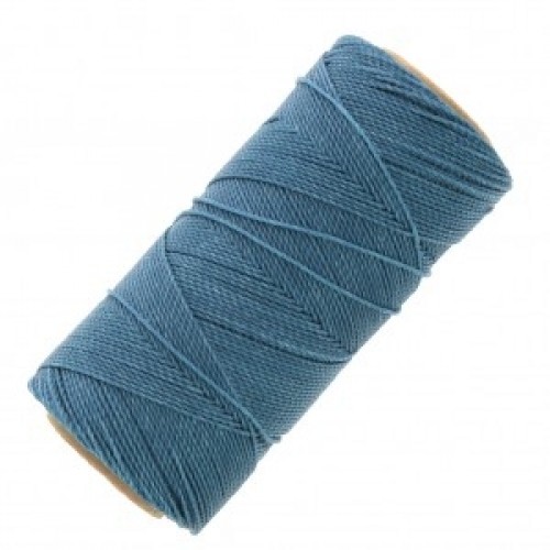 Κερωμένο κορδόνι Linhasita 0.75mm με ελαφρύ κέρωμα σε capri blue χρώμα, ιδανικό για να φτιάξεις χειροποίητα κοσμήματα μακραμέ-ανά καρούλι 250m(μέτρα)