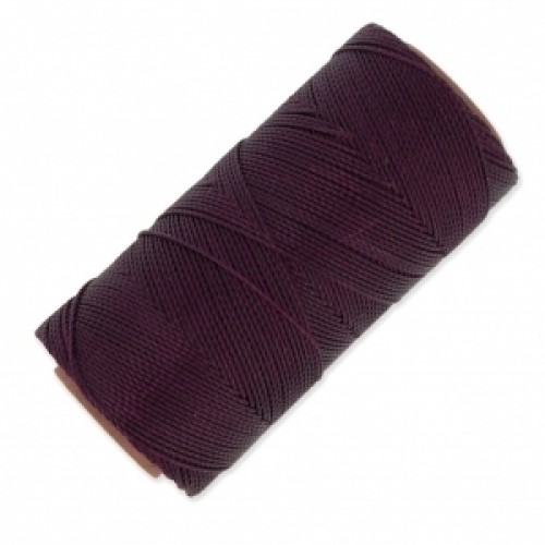 Κερωμένο κορδόνι Linhasita 1mm με ελαφρύ κέρωμα σε cherry black-ανά καρούλι(180μέτρα)