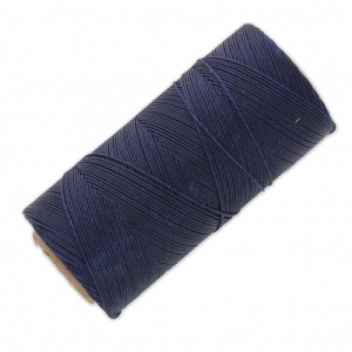 Κερωμένο κορδόνι Linhasita 1mm με ελαφρύ κέρωμα σε navy blue χρώμα Τιμή ανά καρούλι περίπου 180m(μέτρα)