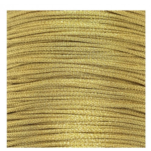 Κορδόνι μεταλλιζέ 1mm σε χρυσό μεταλλικό κατάλληλο για την κατασκευή κοσμημάτων-ανά μέτρο