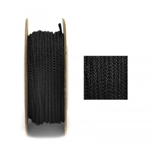 Κορδόνι πολυεστερικό 1.5mm σε μαύρο χρώμα-ανά μέτρο