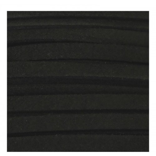 Κορδόνι σουέτ 3mm για την κατασκευή των κοσμημάτων και των μαρτυρικών σου, σε μαύρο χρώμα-ανά μέτρο