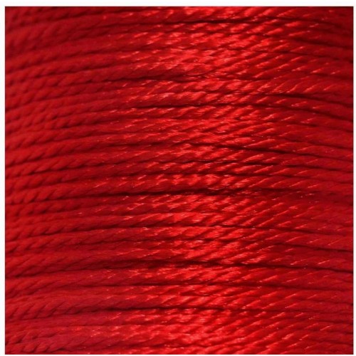 Κορδόνι συνθετικό στριφτό 1mm ( με δυνατότητα να καίγεται) σε κόκκινο χρώμα, κατάλληλο για την κατασκευή κοσμημάτων-τιμή ανά μέτρο