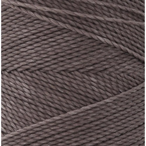 Κερωμένο κορδόνι Linhasita 1mm με ελαφρύ κέρωμα σε χρώμα καφέ σοκολατί, ιδανικό για να φτιάξεις χειροποίητα κοσμήματα μακραμέ-ανά μέτρο