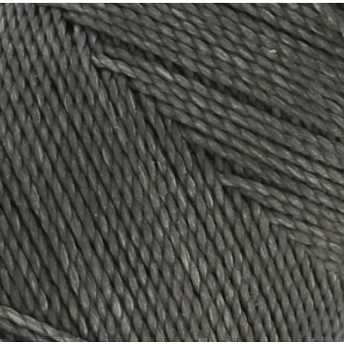 Κερωμένο κορδόνι Linhasita 1mm με ελαφρύ κέρωμα σε σκούρο γκρι χρώμα, ιδανικό για να φτιάξεις χειροποίητα κοσμήματα μακραμέ-ανά μέτρο