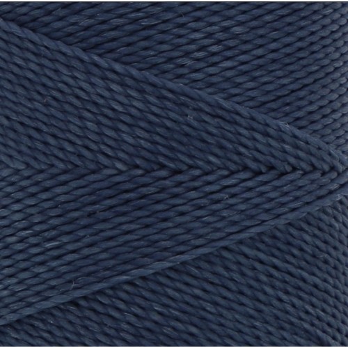 Κερωμένο κορδόνι Linhasita 1mm με ελαφρύ κέρωμα σε χρώμα σκούρο μπλε τζην, ιδανικό για να φτιάξεις χειροποίητα κοσμήματα μακραμέ-τιμή ανά μέτρο