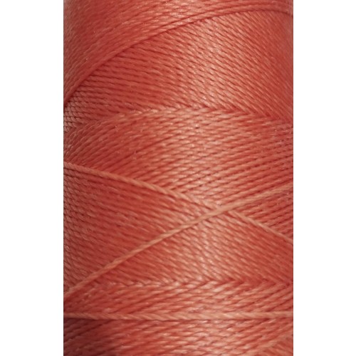 Κερωμένο κορδόνι Linhasita 0,75mm με ελαφρύ κέρωμα σε terracotta χρώμα ιδανικό για χειροποίητα κοσμήματα μακραμέ- ανά μέτρο