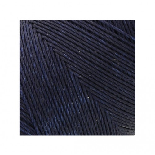 Κερωμένο κορδόνι Linhasita 0.75mm με ελαφρύ κέρωμα σε navy blue χρώμα, ιδανικό για να φτιάξεις χειροποίητα κοσμήματα μακραμέ-ανά μέτρο