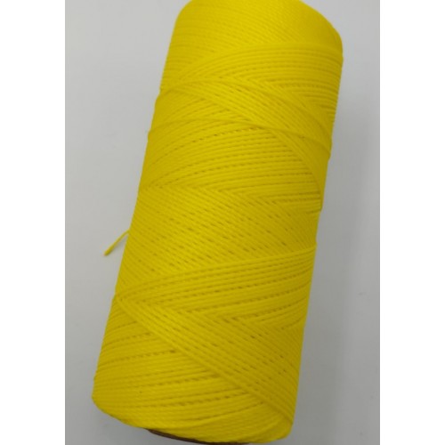 Κερωμένο κορδόνι Linhasita 0.75mm με ελαφρύ κέρωμα σε κίτρινο χρώμα, ιδανικό για να φτιάξεις χειροποίητα κοσμήματα μακραμέ-ανά καρούλι(250m περίπου)